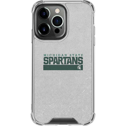 Michigan State University Spartans Marquee iPhone 16 Pro Clear Case